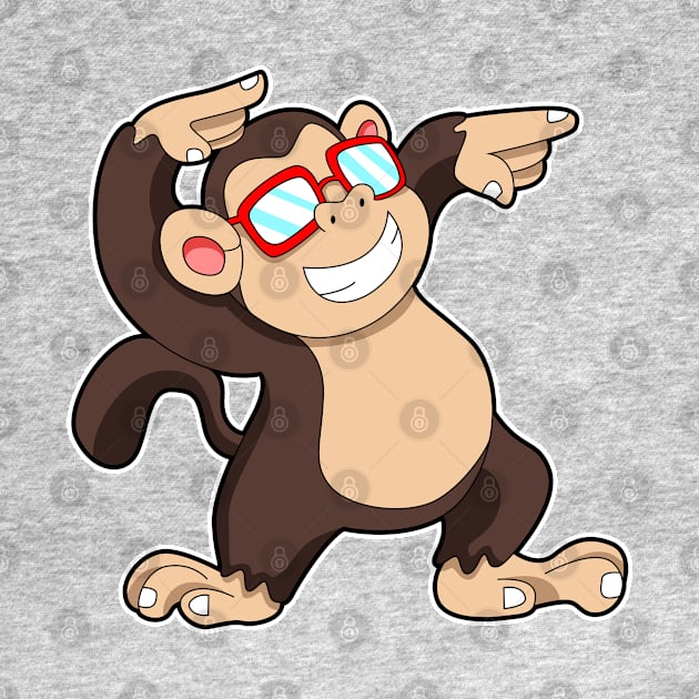 Monkey with Sunglasses by Markus Schnabel